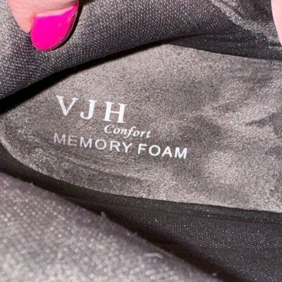 VJH comfort Wmns Slouchy Boots Bootie Sz 8.5 Round Toe Comfort Low Heel Mid Calf - Picture 7 of 16